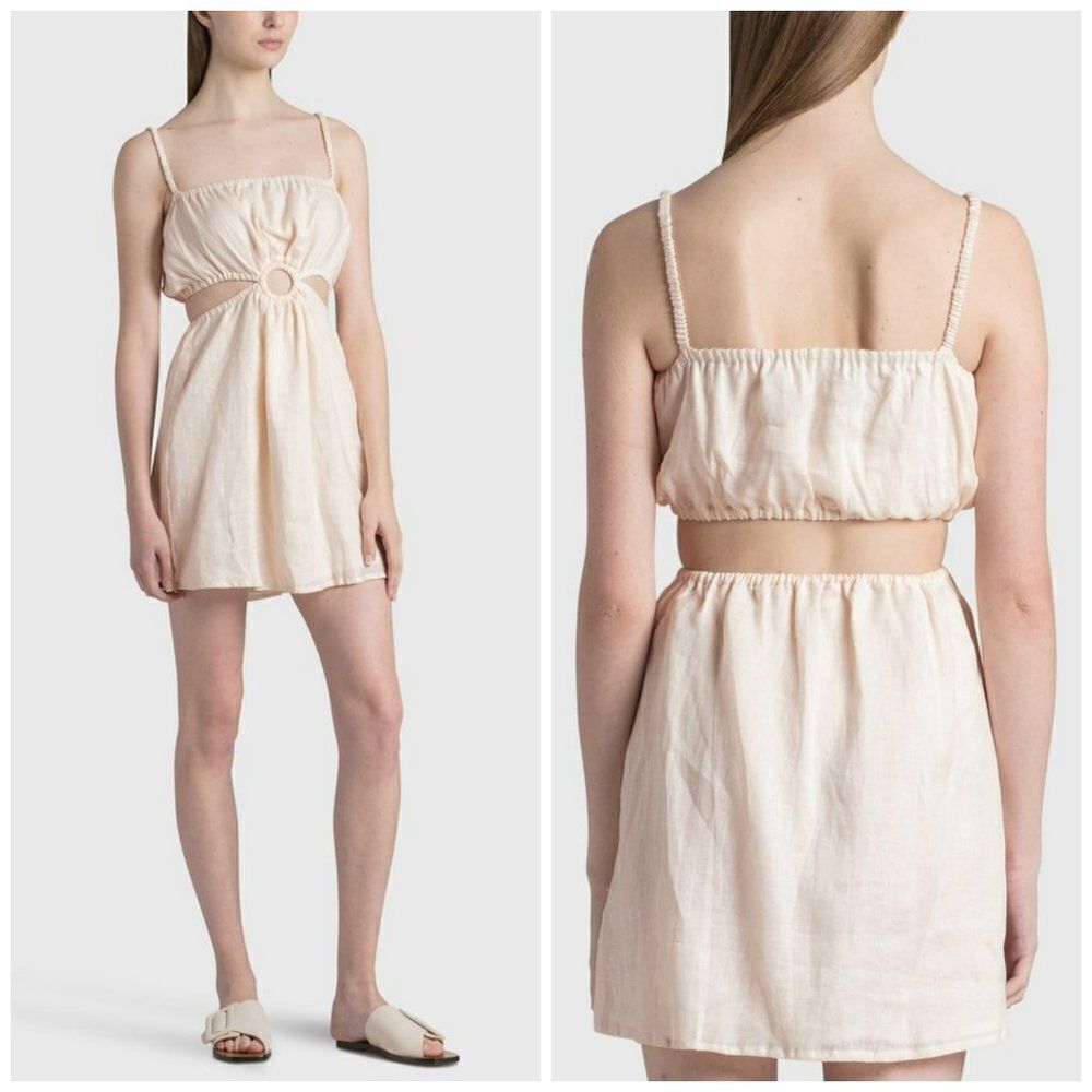 FAITHFULL THE BRAND Zuma Mini Dress Plain Shell